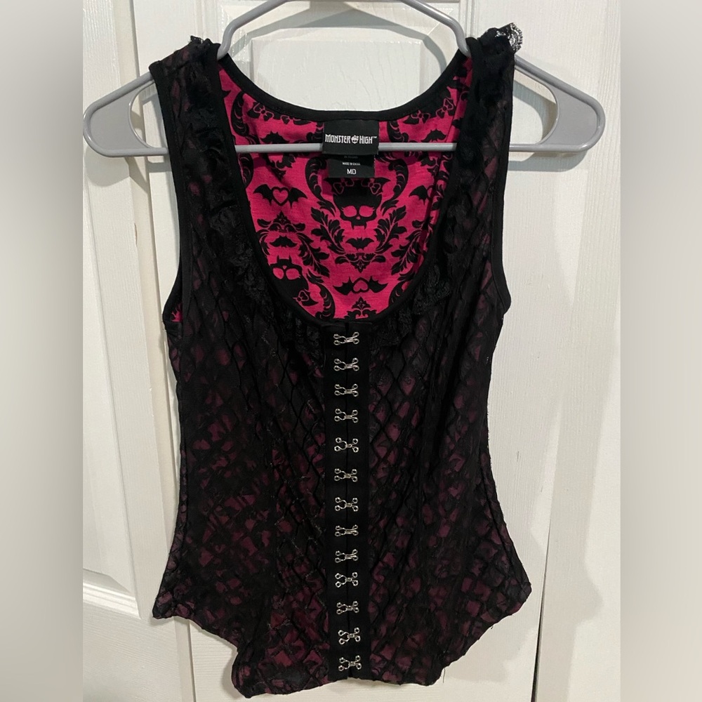 Monster high tank corset top